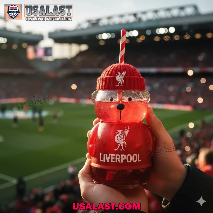 Liverpool FC Bear Glass Cup Drinkware