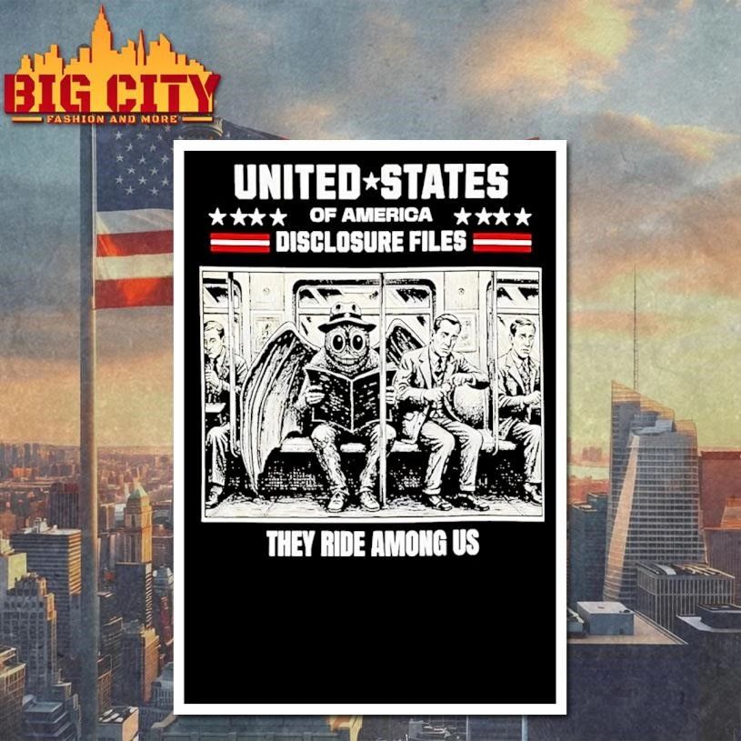 Mothman United States Of America Disclosure Files They Ride Among Us Shirt
