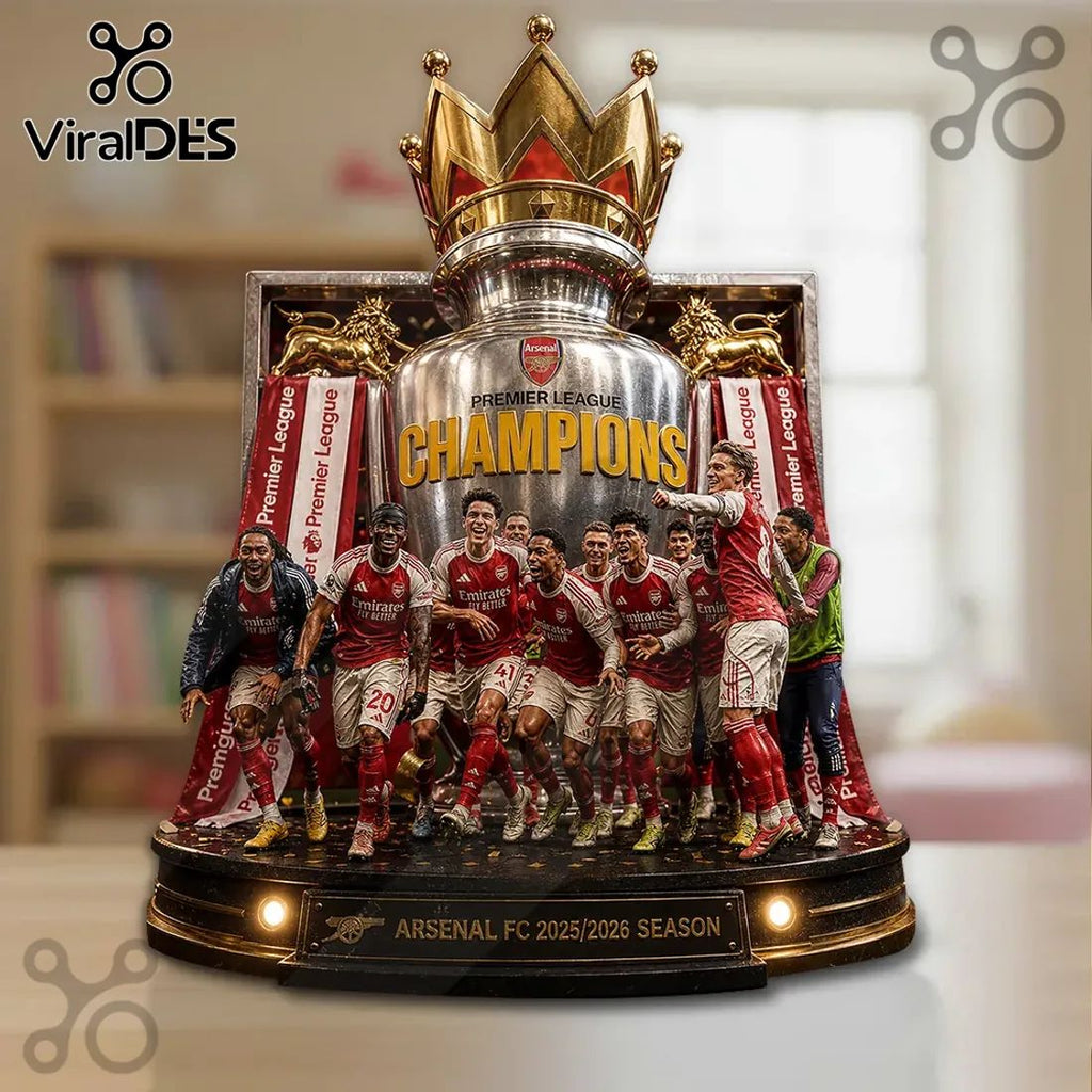 Arsenal FC Premier League Champions 2025/2026 Collectible Acrylic Plaque