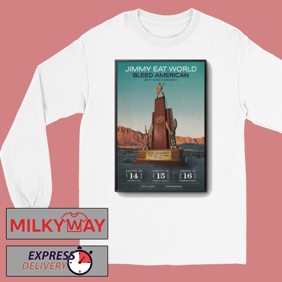 Jimmy Eat World Aug 16 2026 London UK Poster shirt