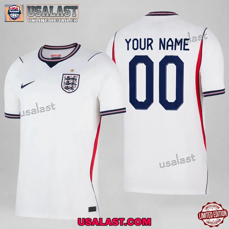 Personalized England Home Kit World Cup 2026 Jersey Shirt