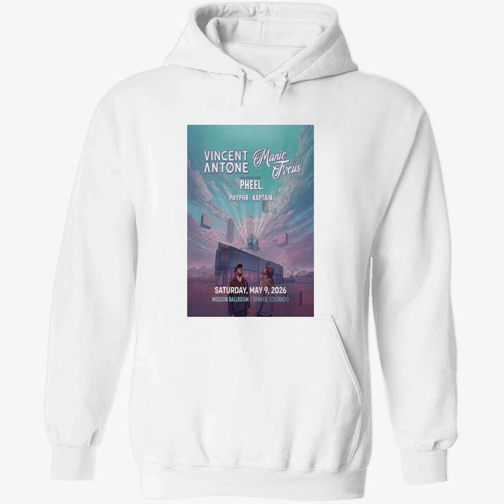 Vincent Antone & Manic Focus Denver, CO TOUR May 9 2026 Shirt