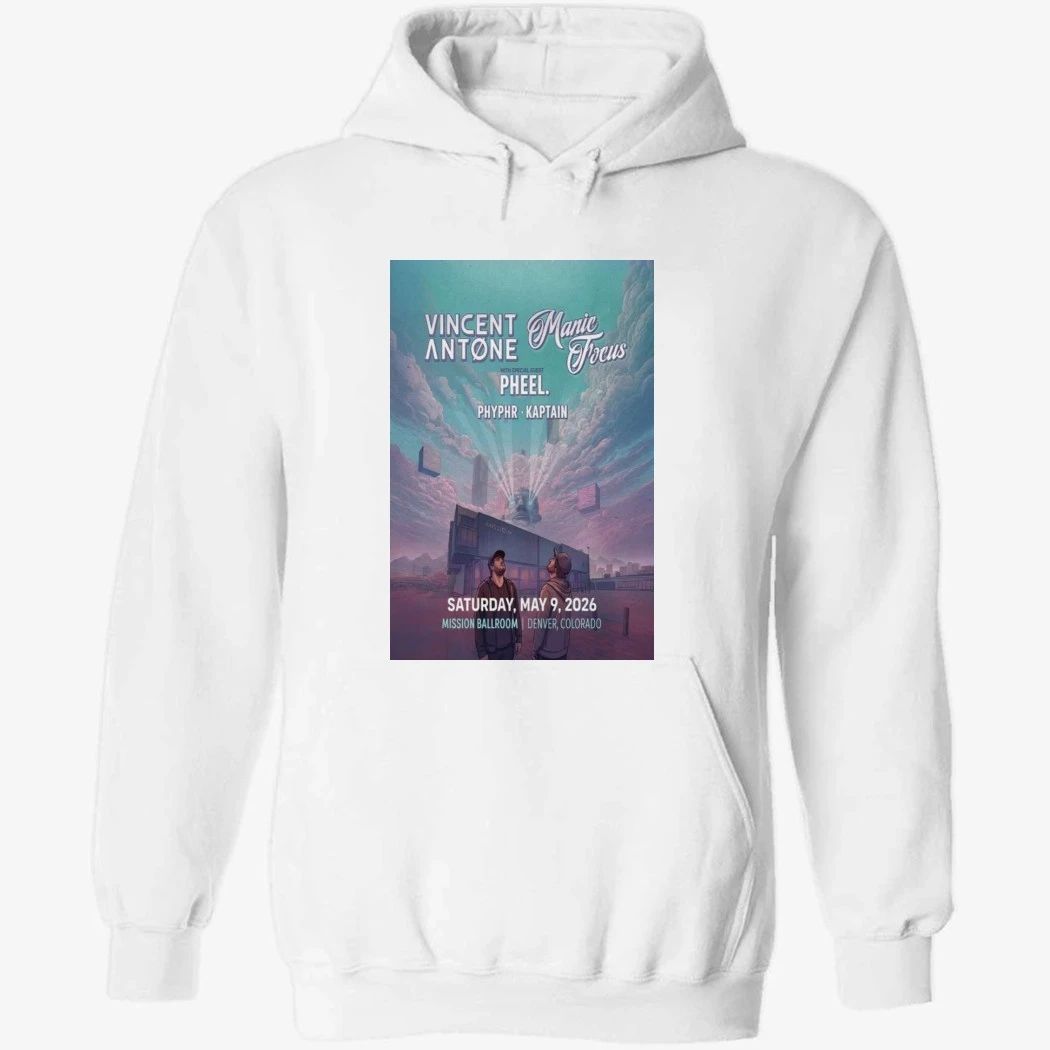 Vincent Antone & Manic Focus Denver, CO TOUR May 9 2026 Shirt