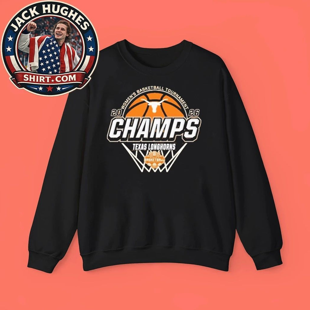 Texas Longhorns Women’s Basketball Tournament Champs 2026 Logo T-Shirt