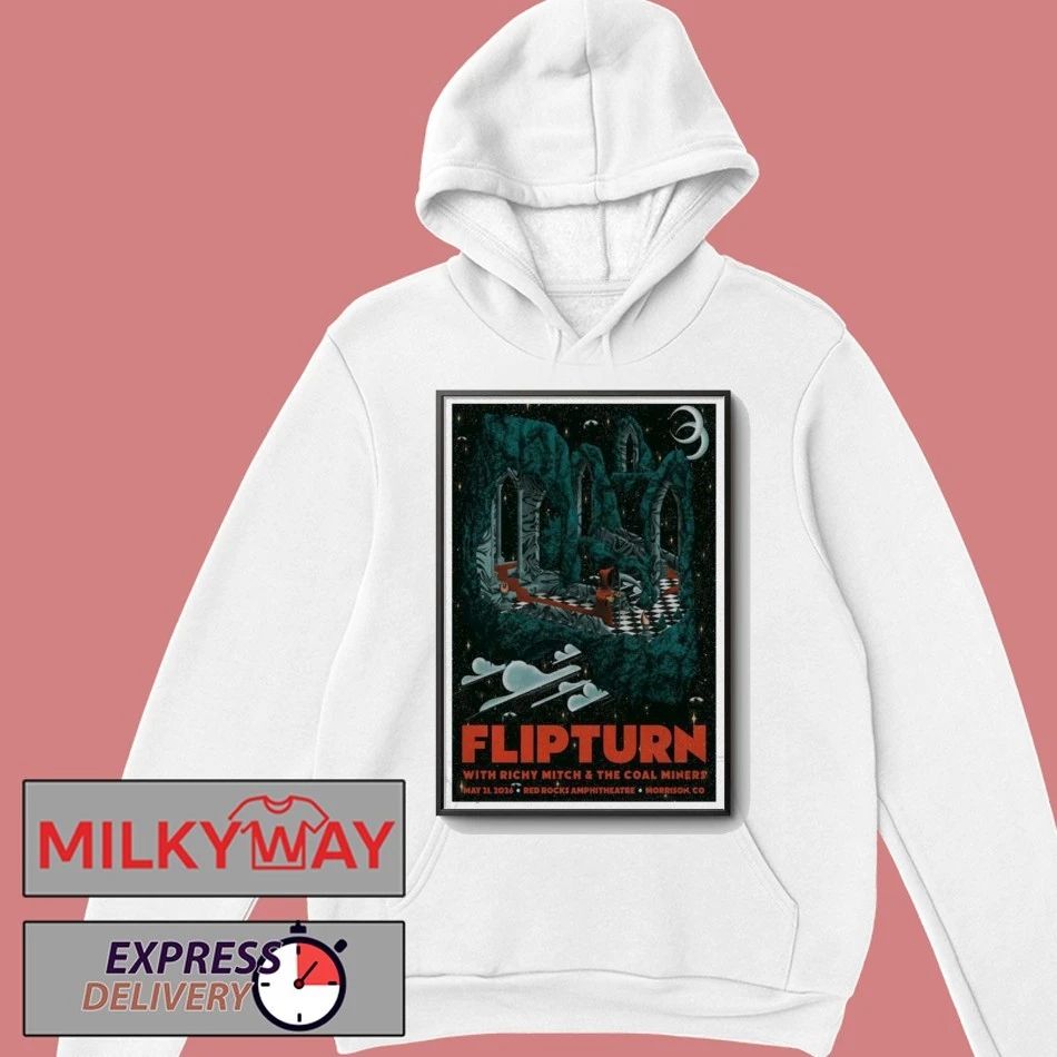 May 21 2026 FLIPTURN Red Rocks Park and Amphitheatre, Morrison Poster shirt