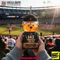 San Francisco Giants 143rd Anniversary 1883-2026 Bear Glass Bottle