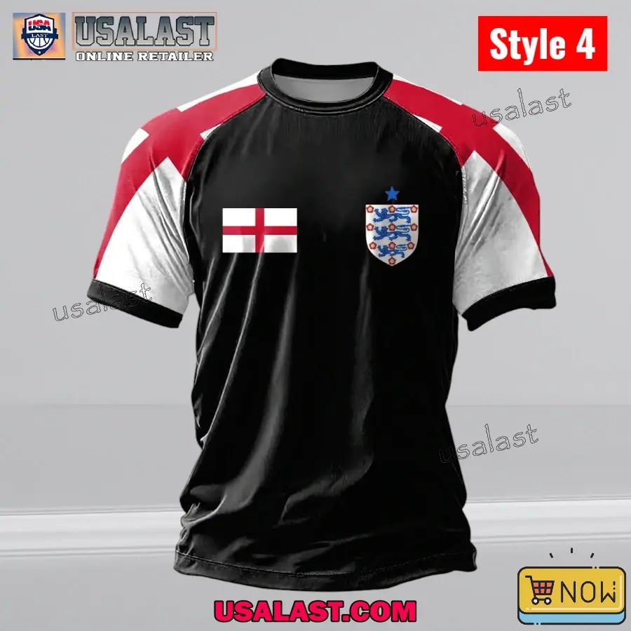 England Football WC 2026 Logo Print T-Shirt