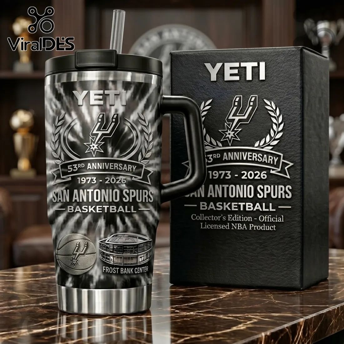 YETI x San Antonio Spurs 53rd Anniversary Stainless Steel Tumbler