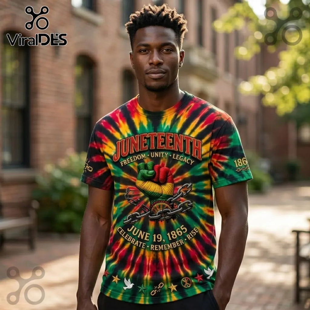Juneteenth Freedom Legacy Cotton Short Sleeve T-Shirt