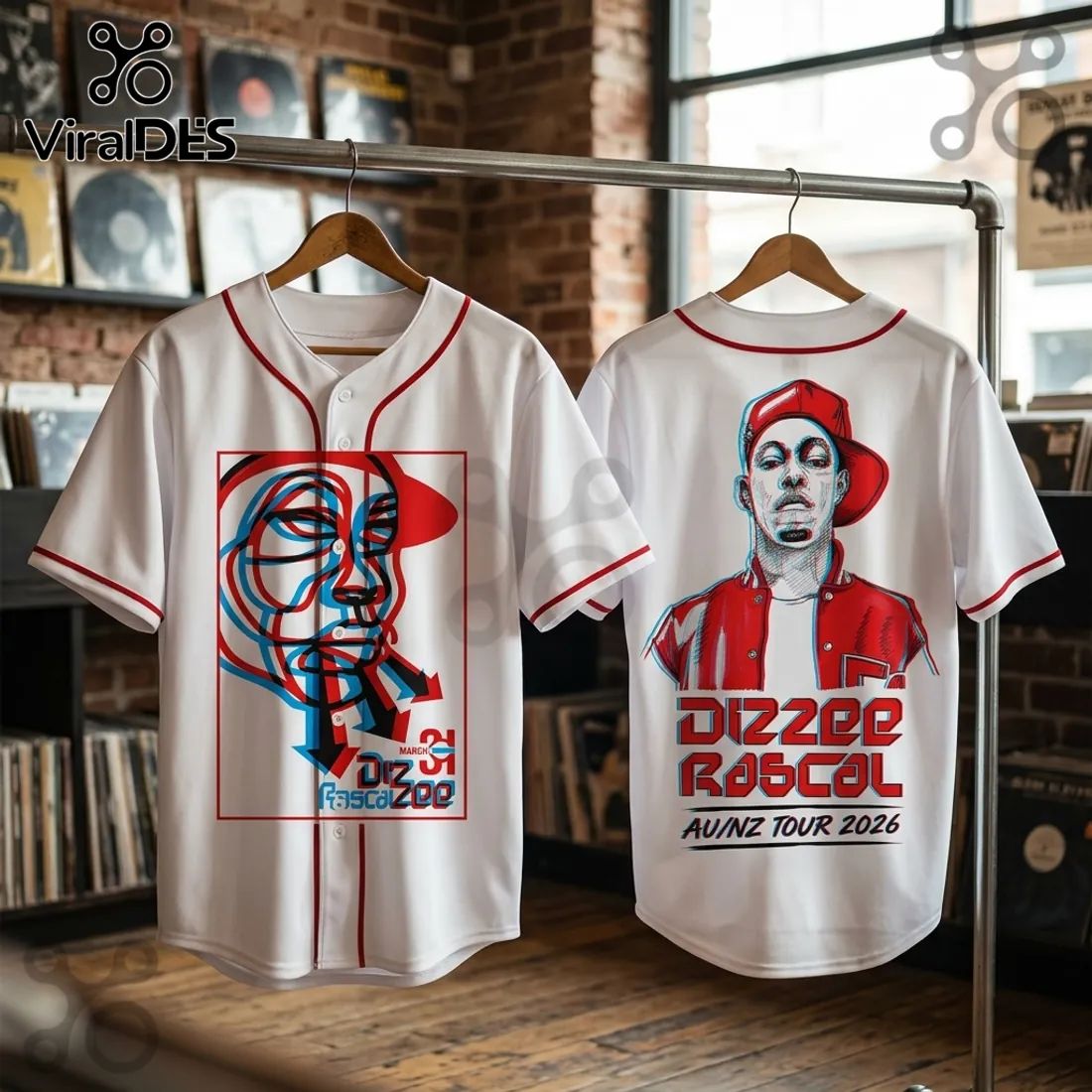 Dizzee Rascal We Want Bass 2026 Tour White Baseball Jersey