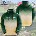 Masters Tournament Titleist Green Gradient 3D Print Golf Pullover Hoodie