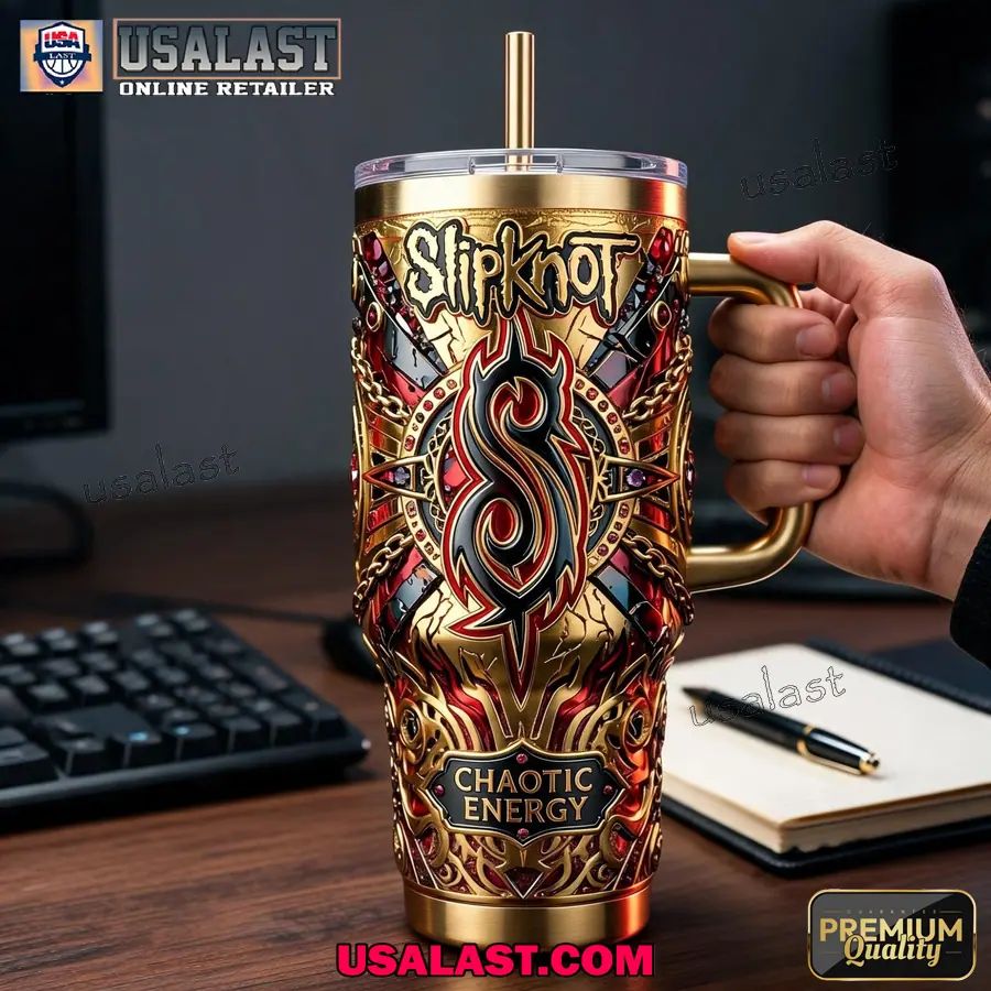 Slipknot Chaotic Energy Tumbler With Handle