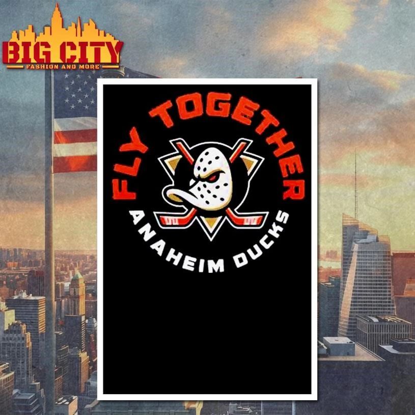 Anaheim Ducks Fly Together Orange Country 2026 logo Shirt