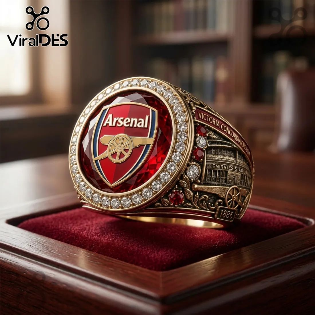 Arsenal Football Club Emirates Stadium 1886 Ring