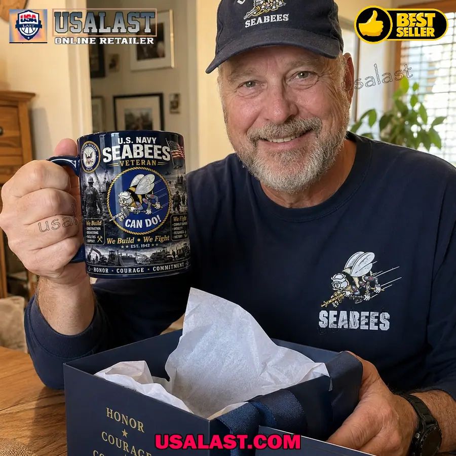 U.S Navy Seabees Veteran Can Do Tribute Coffee Mug