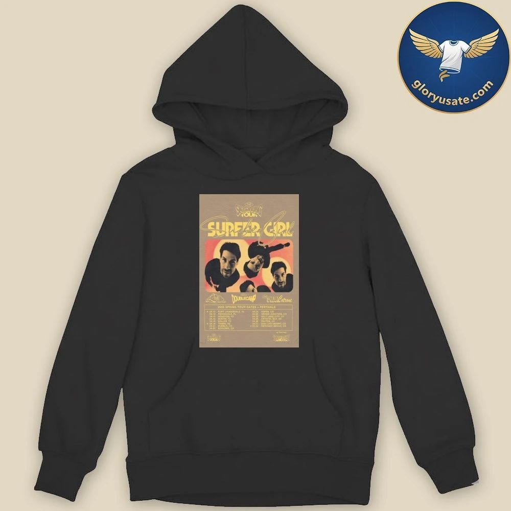 Surfer Girl The Skydiving Tour 2026 Poster Shirt