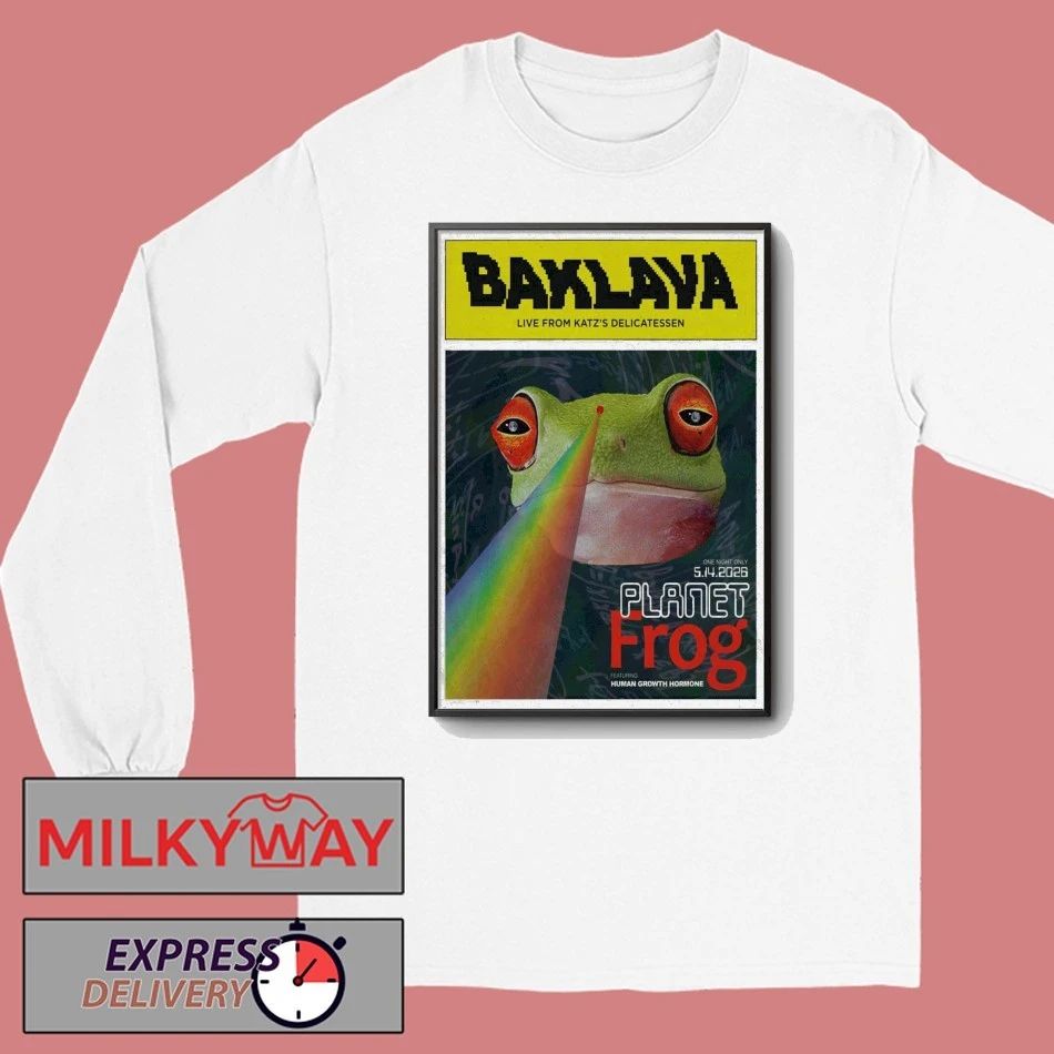 LIMITED May 15 2026 Baklava Poster Planet Frog TOUR shirt