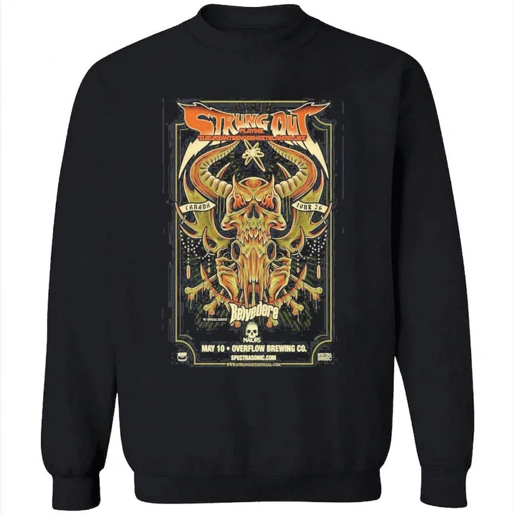 Strung Out May 10 2026 Poster Overflow Brewing CO Tour 2026 Canada Shirt