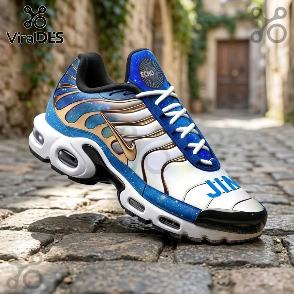 Jin BTS Galaxy Blue Air Max Plus Sneakers