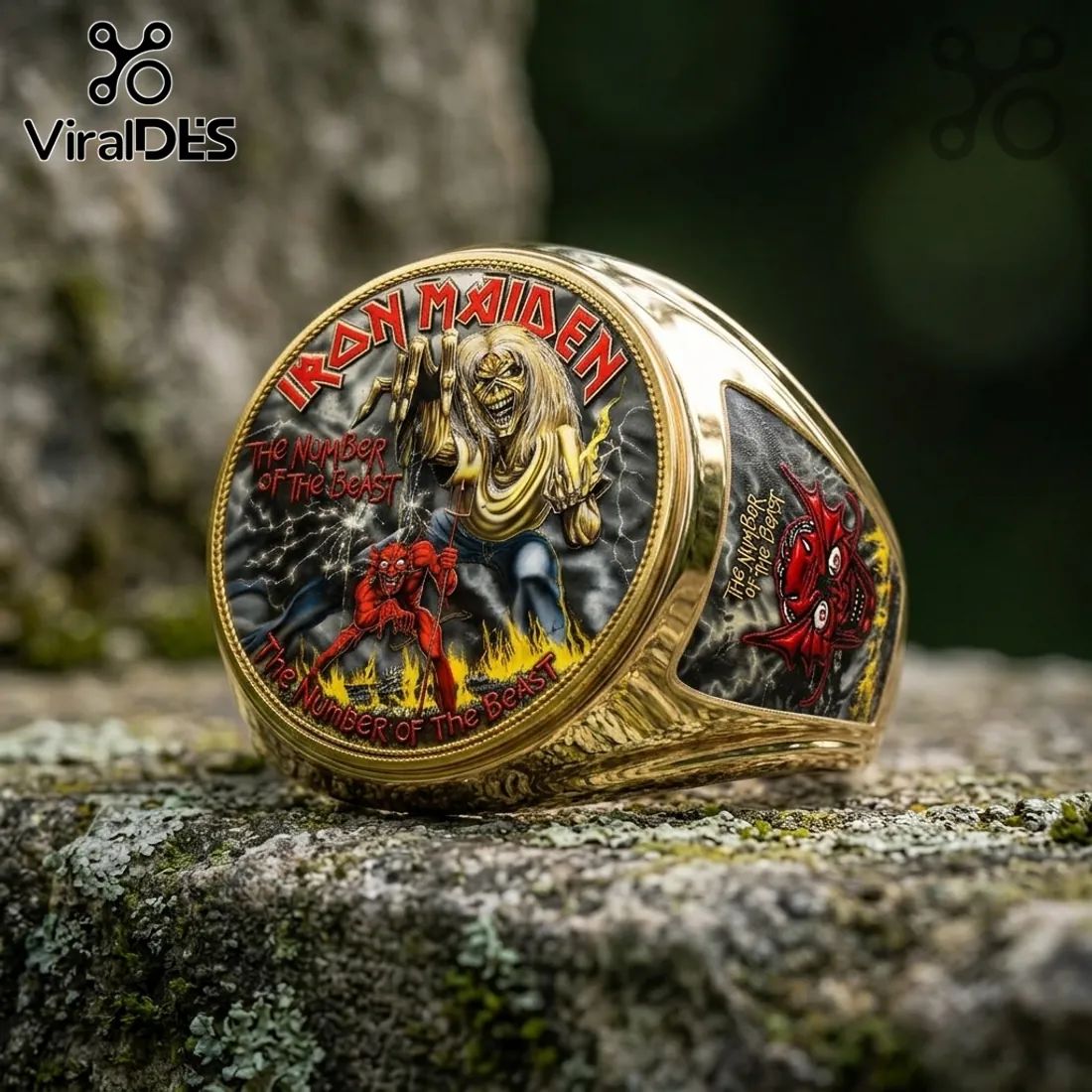 Iron Maiden The Number of the Beast Signet Ring