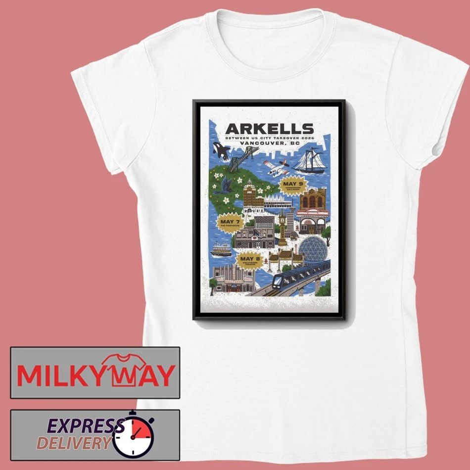 Arkells Commodore Ballroom Vancouver BC May 9 2026 Poster shirt