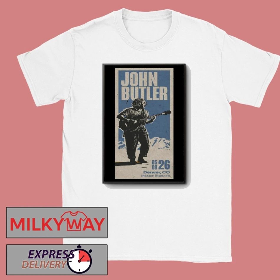 May 8 2026 Poster John Butler Mission Ballroom in Denver, CO shirt