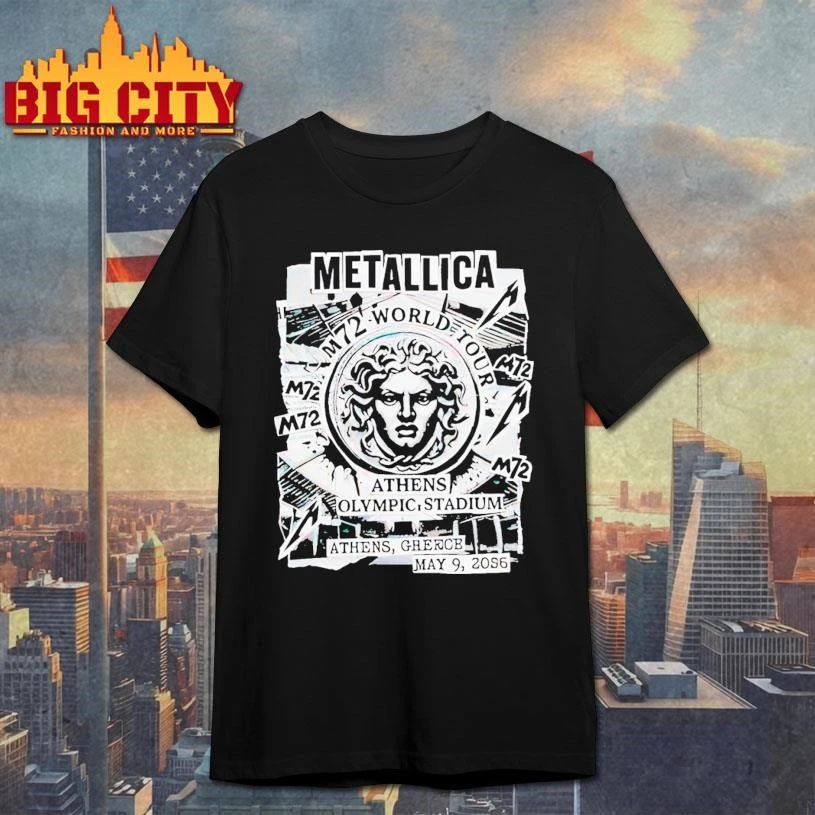 Metallica M72 Athens May 9 2026 Athens Olympic Stadium Greece Medusa Shirt