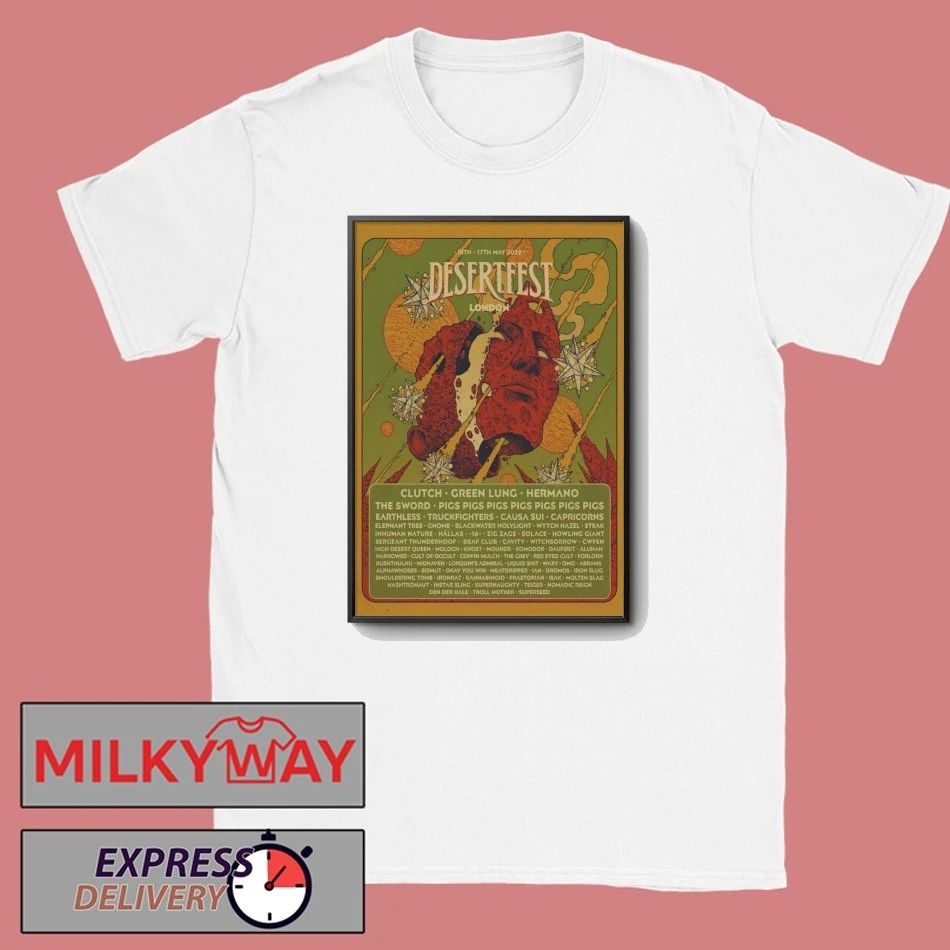 LIMITED Desertfest London Poster May 15-17 2026 Tour shirt