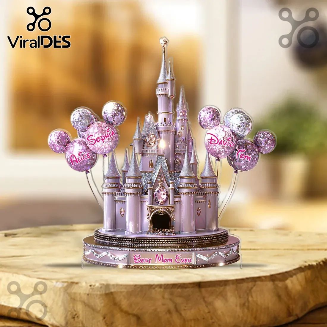 Personalized Magical Castle LED Light Sculpture