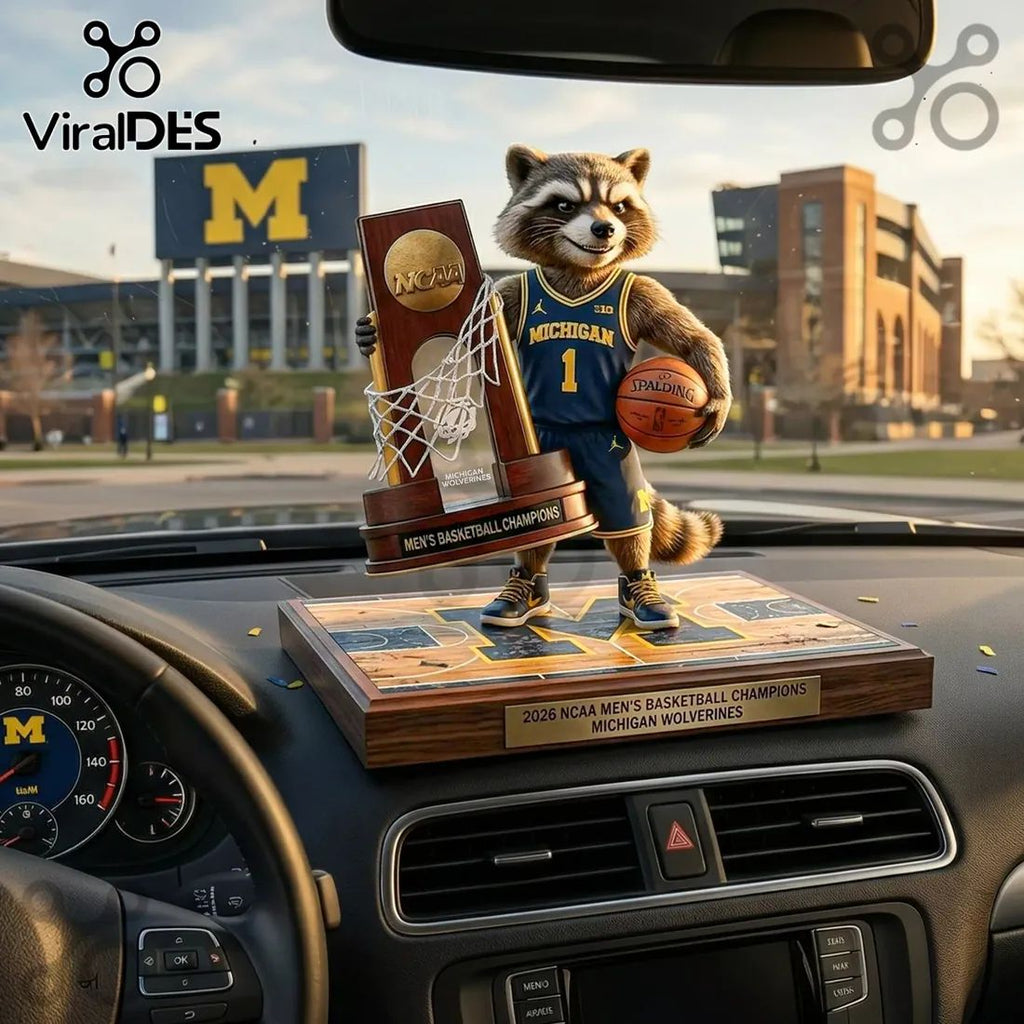 Rocket Raccoon x Michigan Wolverines 2026 Acrylic Plaque
