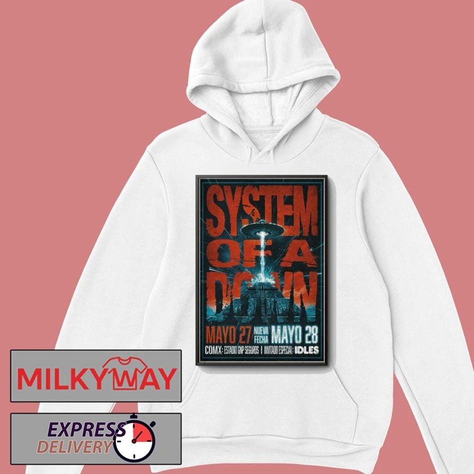 May 27-28 2026 System Of A Down Mexico City Poster Mexico TOUR shirt