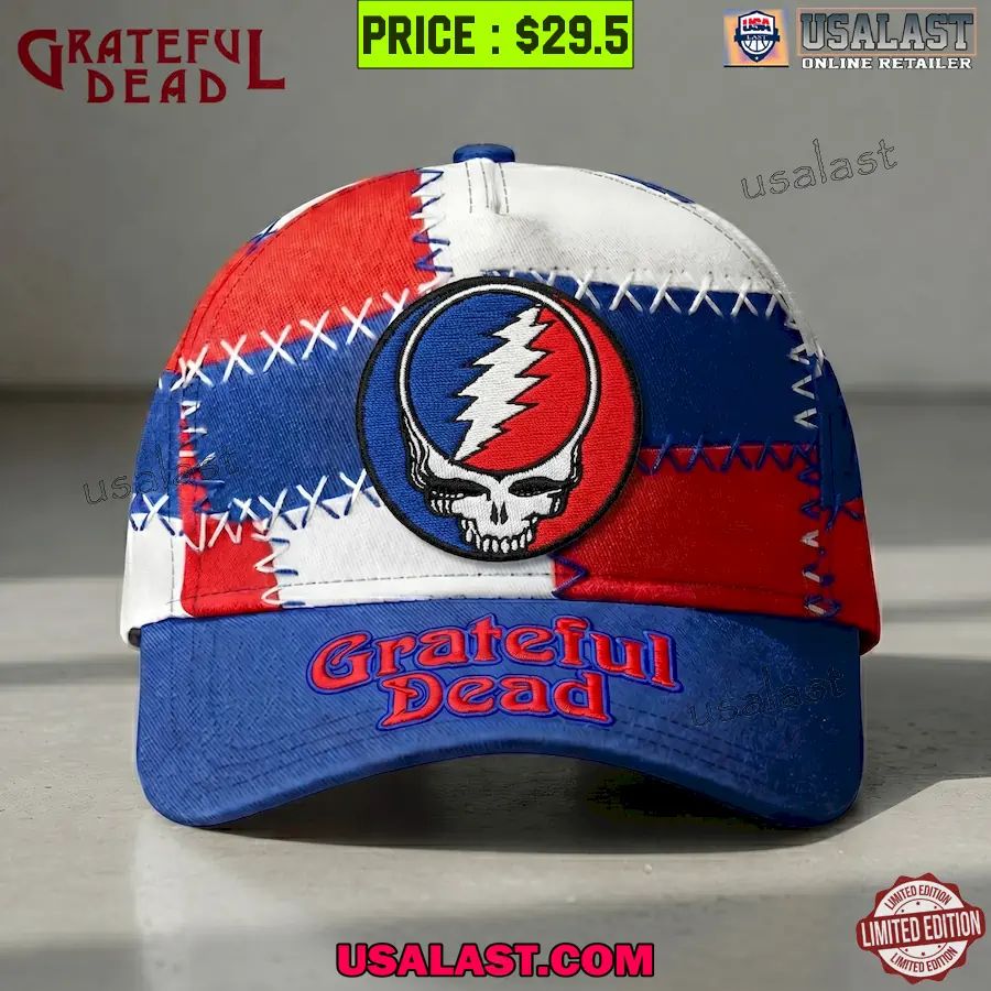 Grateful Dead Stealie Patchwork Style Adjustable Hat