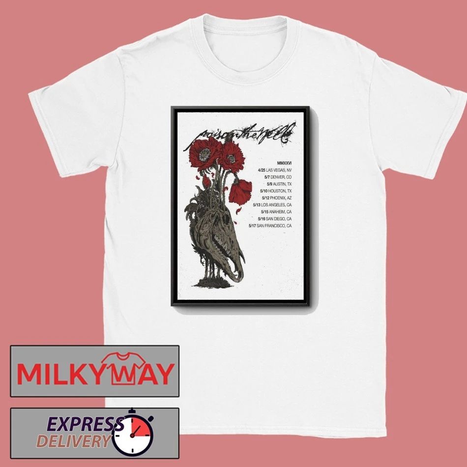 Poison The Well Peace In Place Tour 2026 Poster shirt