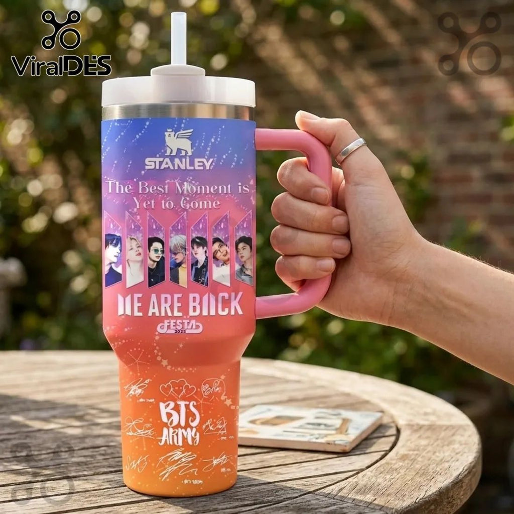 BTS 2025 Festa Stainless Steel Handle Tumbler