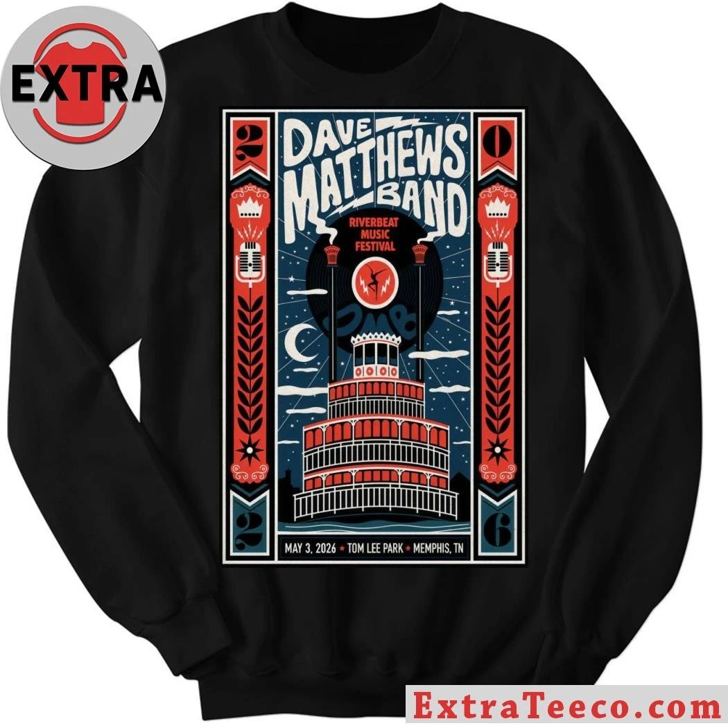Dave Matthews Band May 3 2026 Tom Lee Park, Memphis TN Poster Shirt