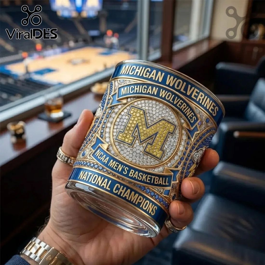 Michigan Wolverines 2026 Championship Edition Drinking Glass