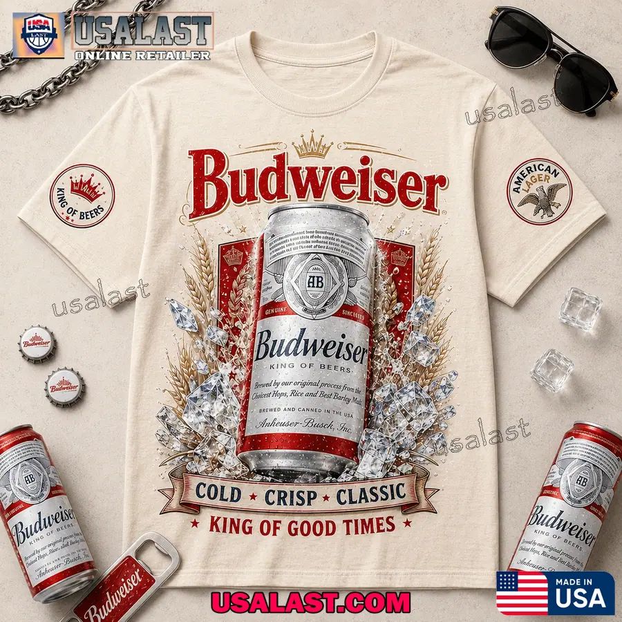 Budweiser Sip The King 3D T-Shirt