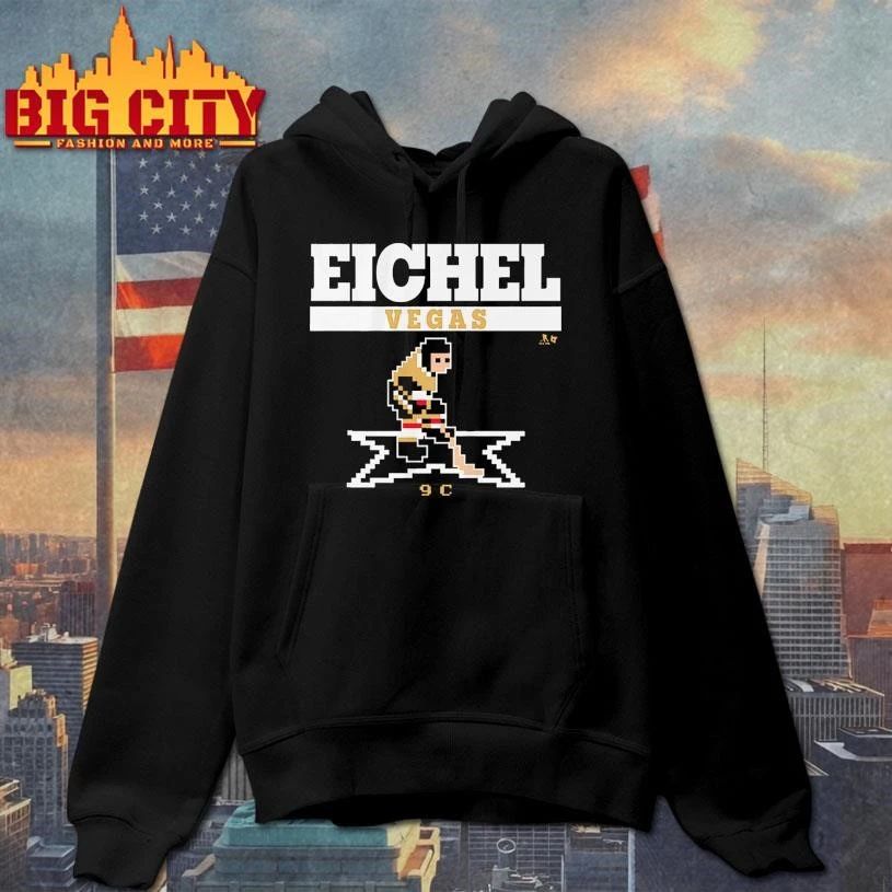Jack Eichel Retro Hockey Pixel Art Shirt