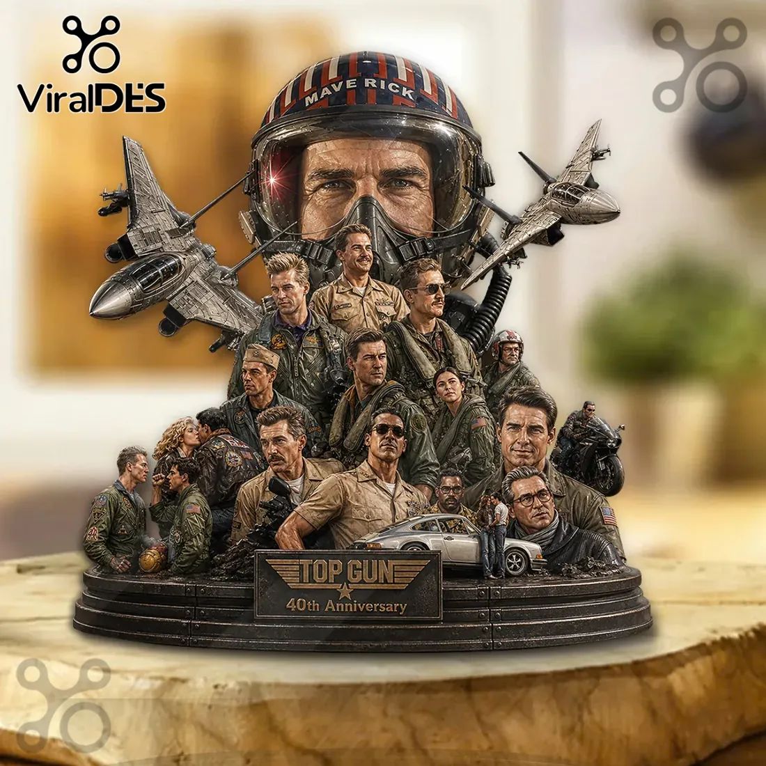 Maverick Top Gun 40th Anniversary Premium Acrylic Display