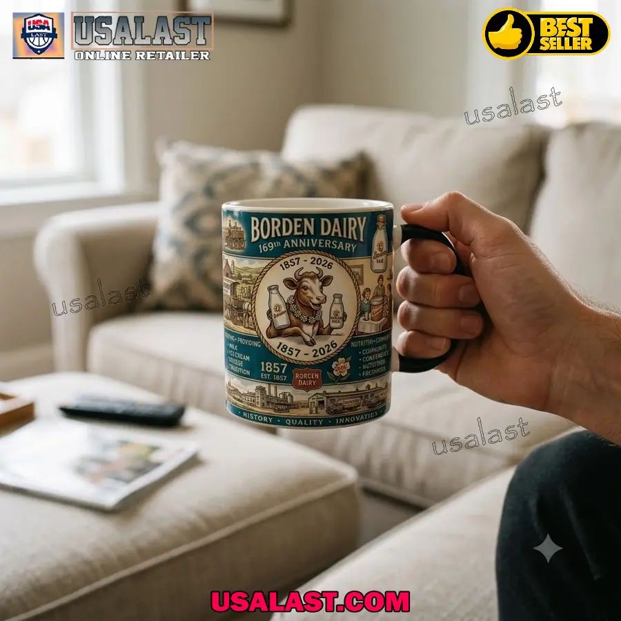 Borden Dairy 169th Anniversary 1857-2026 Commemorative Mug