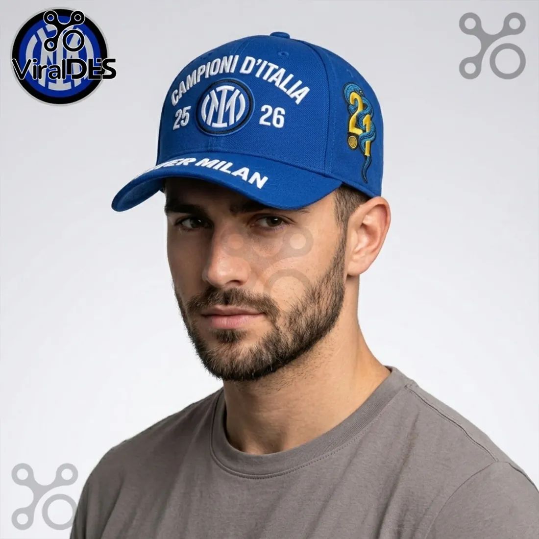 Inter Milan Campioni d’Italia 25 26 Blue Premium Baseball Cap