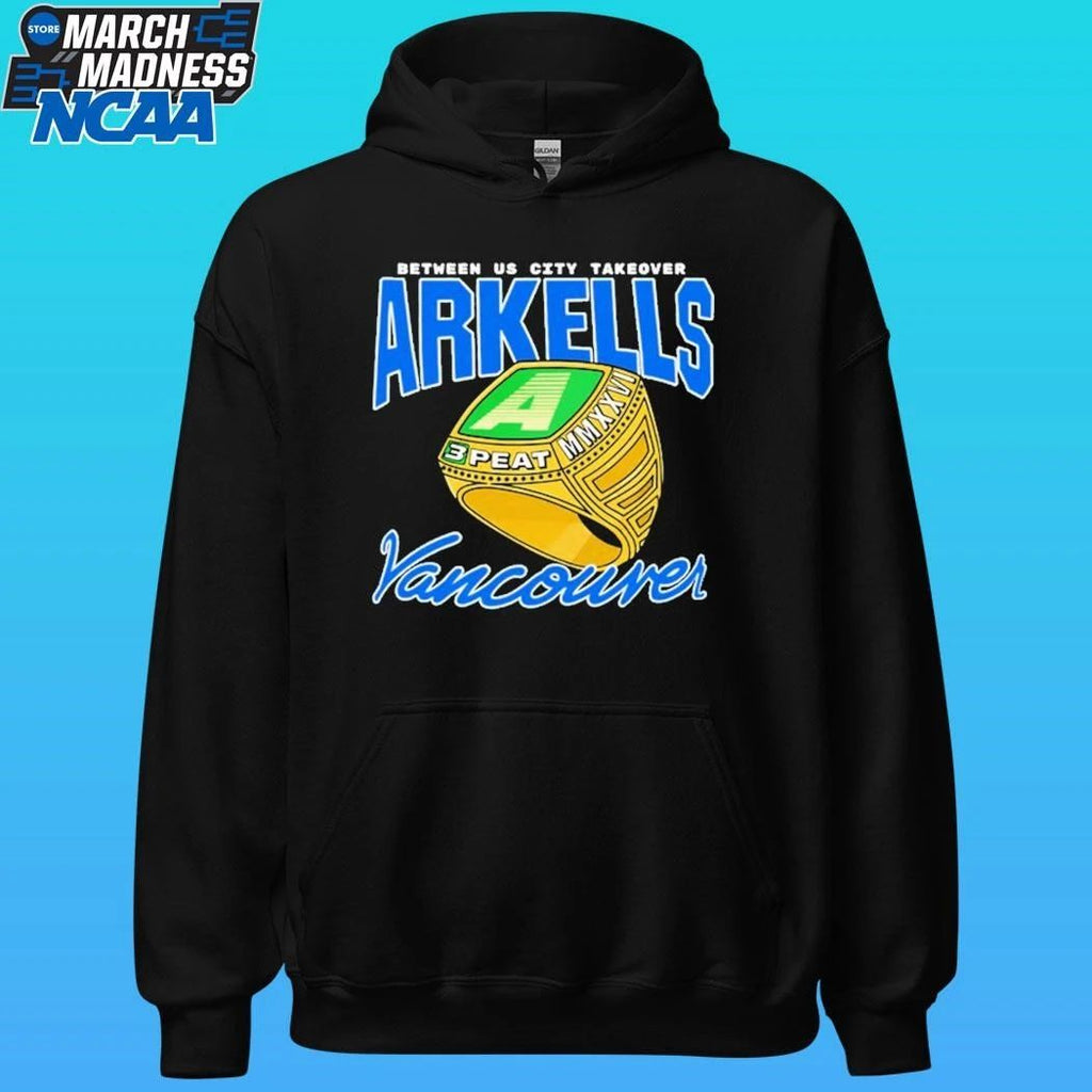 Between Us City Takeover Arkells 3 Peat Vancouver Tour 2026 Shirt