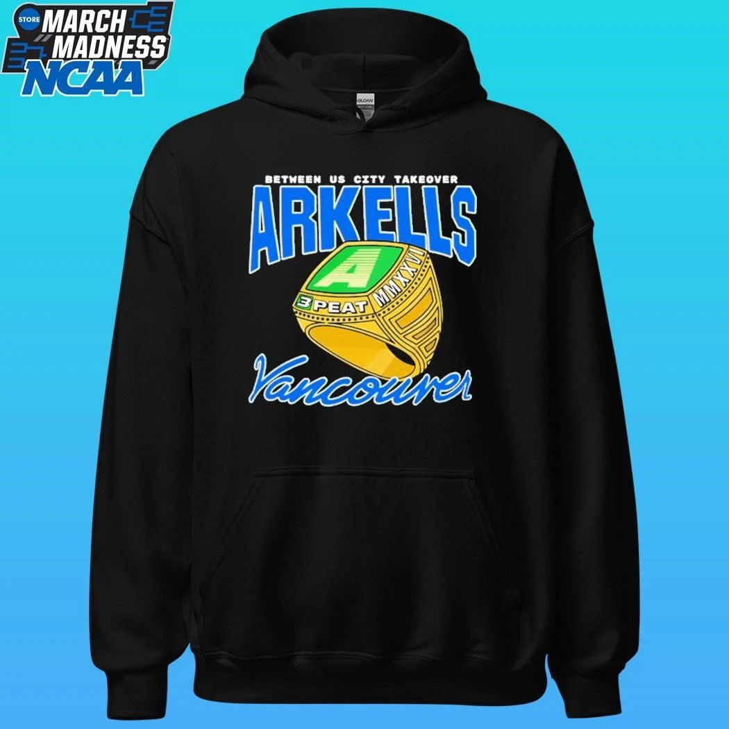 Between Us City Takeover Arkells 3 Peat Vancouver Tour 2026 Shirt