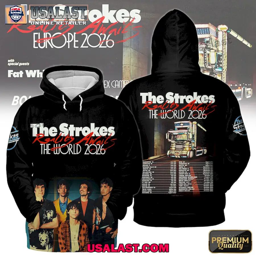 The Strokes Reality Awaits Tour 2026 Apparel Clothing