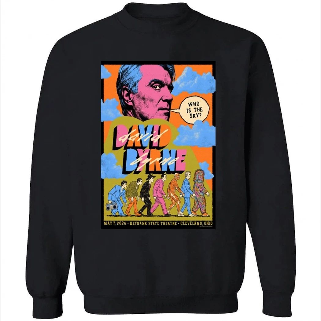 David Byrne Tour KeyBank State Theatre Playhouse Square May 07 2026 Poster Shirt