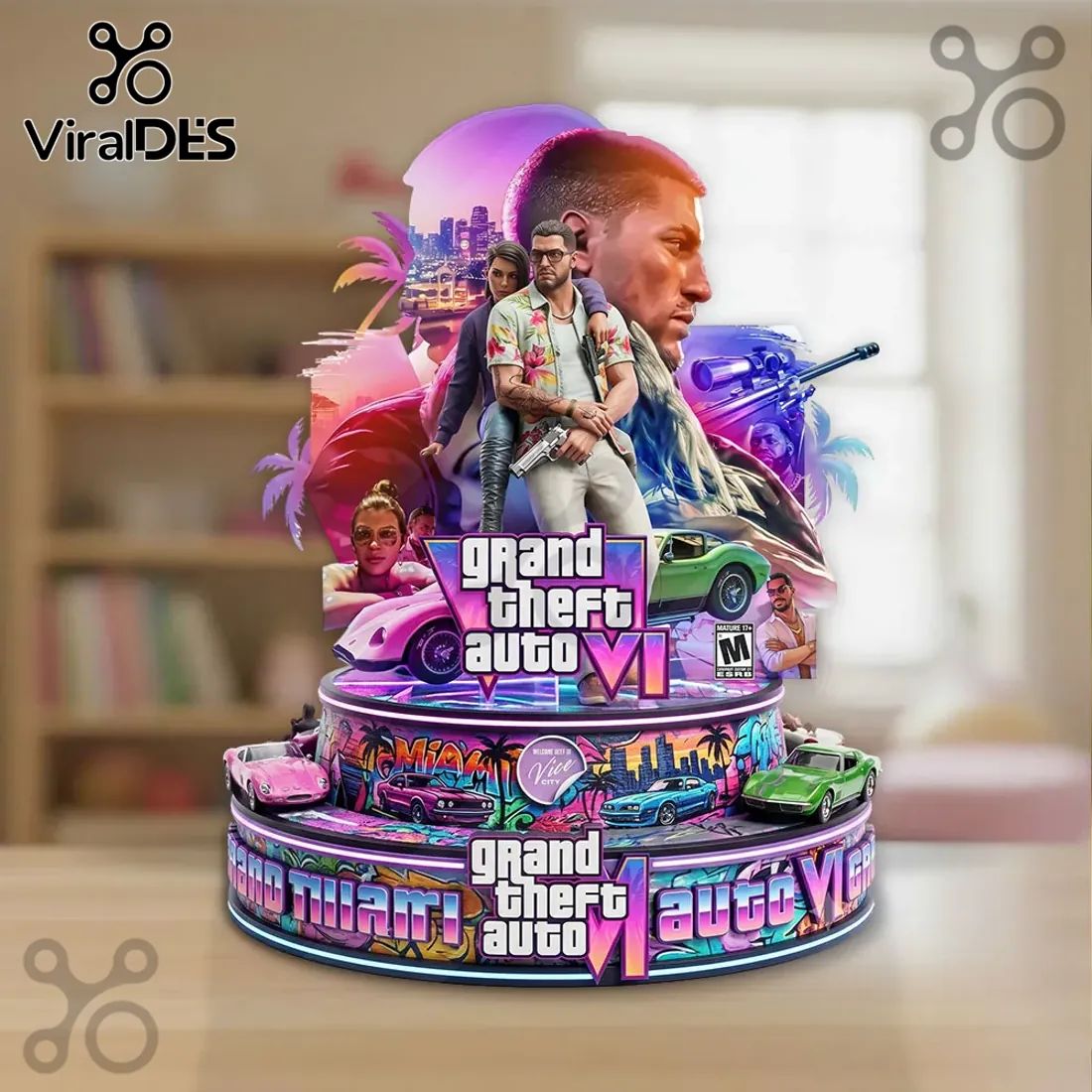 Grand Theft Auto VI Vice City Acrylic Plaque 2026