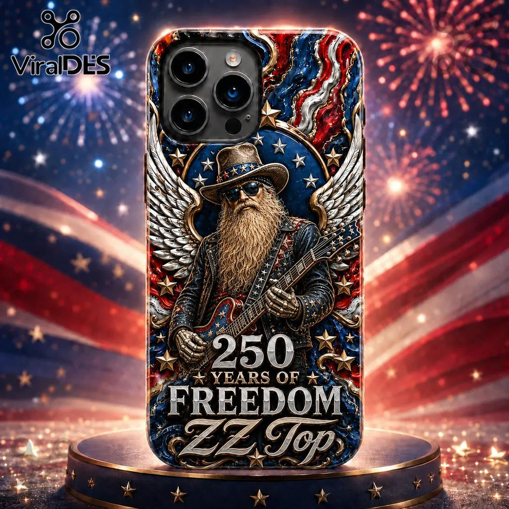 ZZ Top Rock 250 Years of Freedom Patriotic American Phone Case