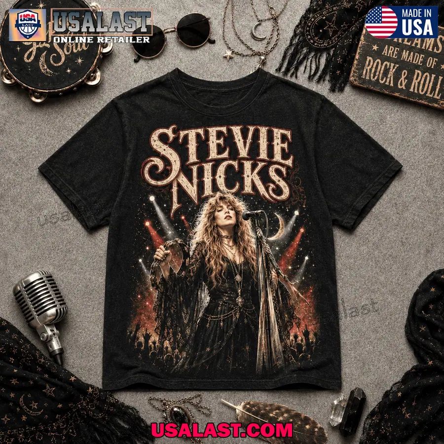 I Love Rock Music And Stevie Nicks Too Classic Tee Shirt