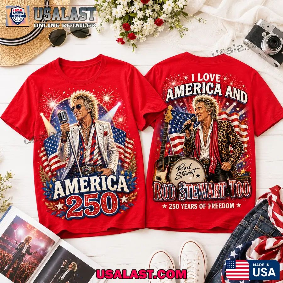 Rod Stewart US 250th Anniversary 3D Tee Shirt