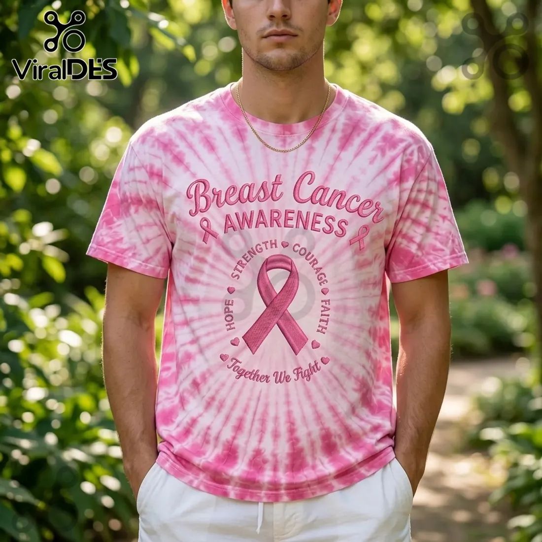 Pink Ribbon Breast Cancer Awareness Strength Hope Faith Shirt